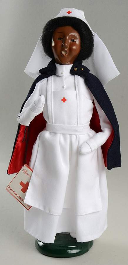 African American Carolers Red Cross Nurse - No Box by Byers' Choice Ltd-1