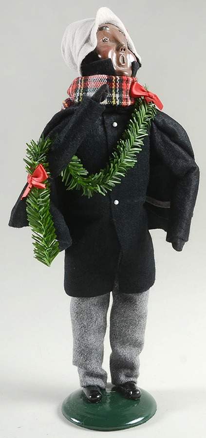 African American Carolers Man With Garland - No Box by Byers' Choice Ltd-1