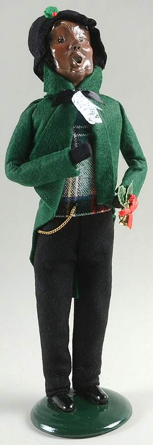 African American Carolers Man With Bell - No Box by Byers' Choice Ltd-1