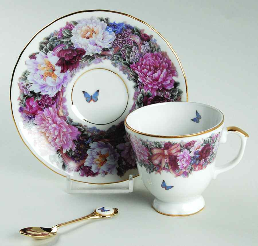 Floral Greeting From Lena Liu Circle Of Love - With Box by Bradford Editions-1