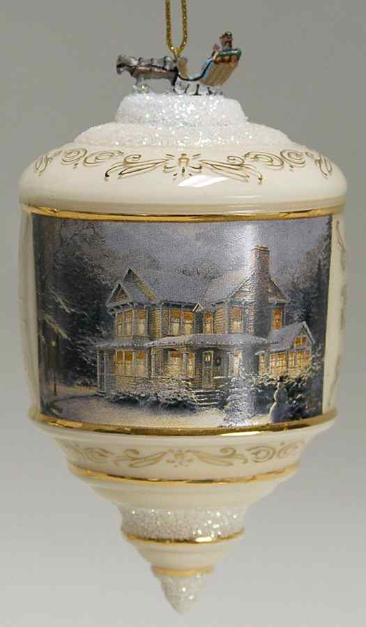 Thomas Kinkades Heirloom Glass Ornaments Victorian Christmas Iii - No Box by Bradford Editions-1