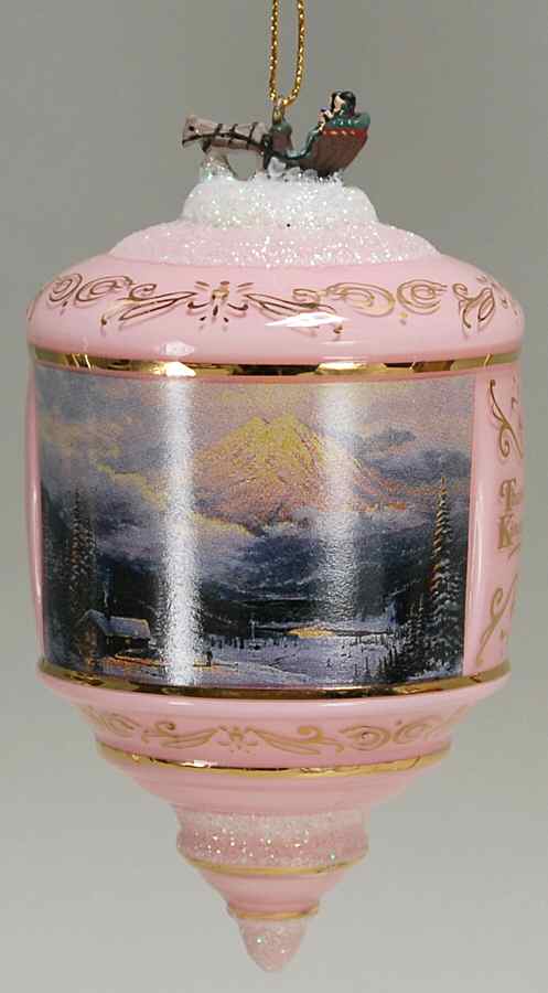 Thomas Kinkades Heirloom Glass Ornaments Warmth Of Home - No Box by Bradford Editions-1