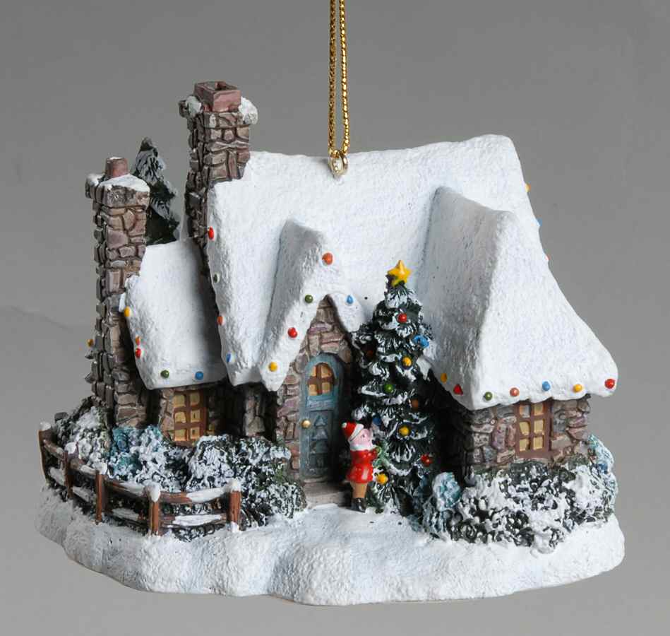 Thomas Kinkades Winter Memories Christmas Tree Cottage - No Box by Bradford Editions-1