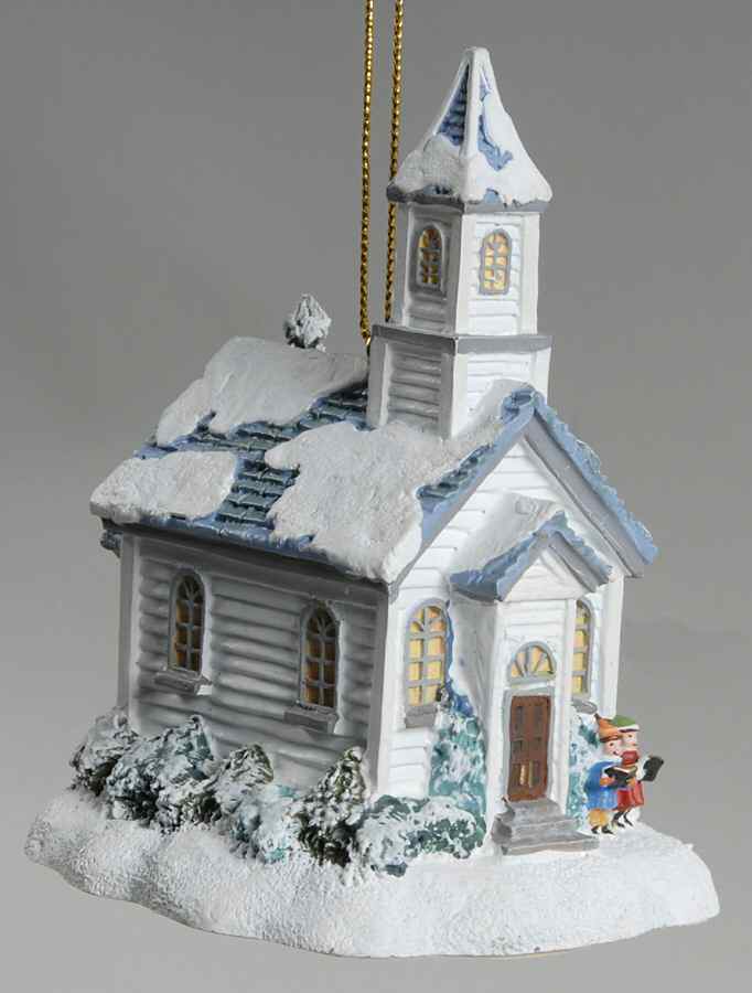 Thomas Kinkades Winter Memories St Nicholas Church - No Box by Bradford Editions-1