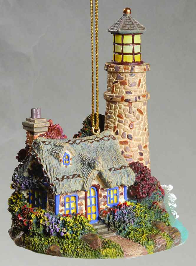 Thomas Kinkade Illuminated Lighthouse Candlelight Harbor Lighthouse - No Box by Bradford Editions-1