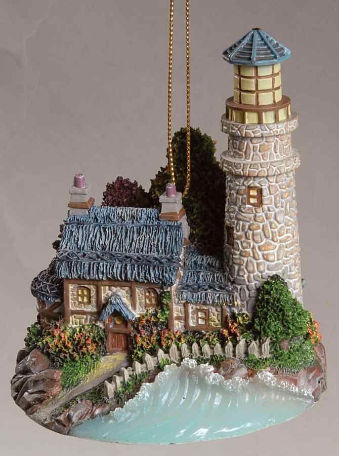 Thomas Kinkade Illuminated Lighthouse Julianne's Lighthouse - No Box by Bradford Editions-1