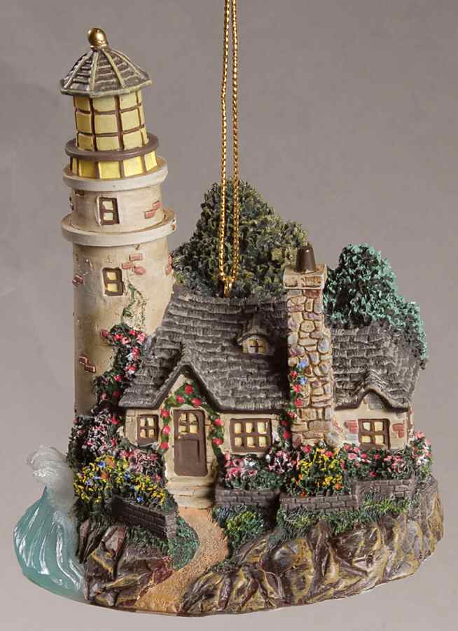 Thomas Kinkade Illuminated Lighthouse Merritt's Lighthouse - No Box by Bradford Editions-1
