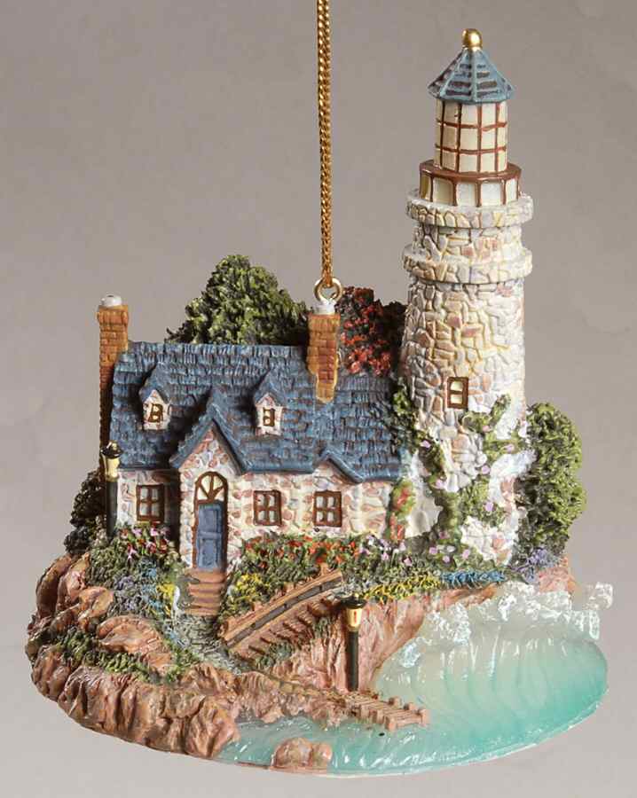 Thomas Kinkade Illuminated Lighthouse Sea Of Tranquility - No Box by Bradford Editions-1