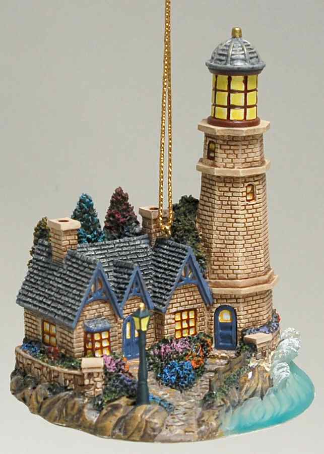 Thomas Kinkade Illuminated Lighthouse Winsor Lighthouse - No Box by Bradford Editions-1