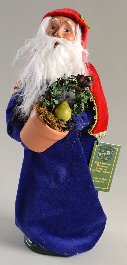 Twelve Days of Christmas Carolers Partridge In A Pear Tree Santa - No Box by Byers' Choice Ltd-1