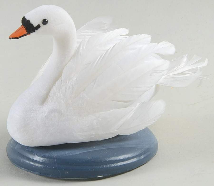 Twelve Days of Christmas Carolers Swimming Swan - No Box by Byers' Choice Ltd-1