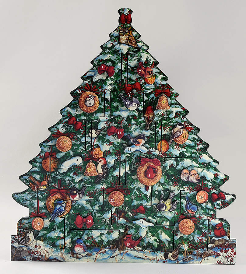 Traditions Advent Calendars Birds Christmas - Boxed by Byers' Choice Ltd-1