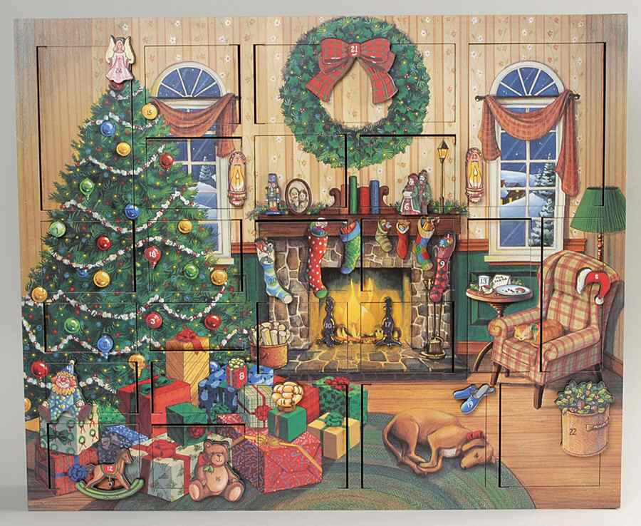 Traditions Advent Calendars Fireside Calendar - Boxed by Byers' Choice Ltd-1