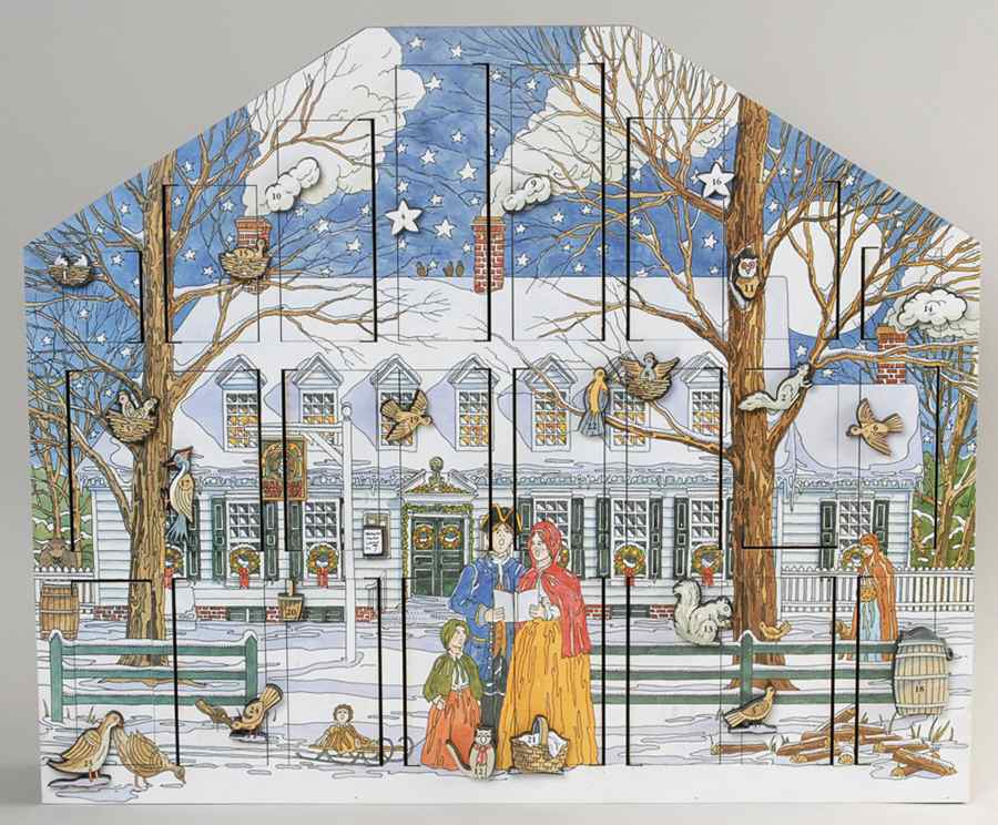Traditions Advent Calendars Raleigh Tavern Calendar - No Box by Byers' Choice Ltd-1