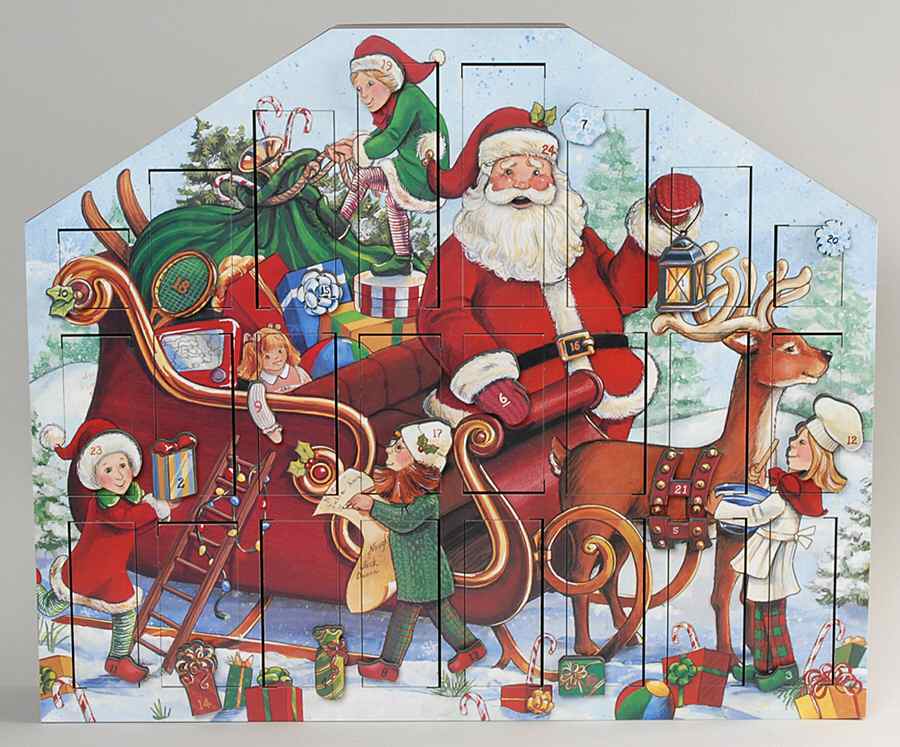 Traditions Advent Calendars Santa's Helpers Calendar - Boxed by Byers' Choice Ltd-1