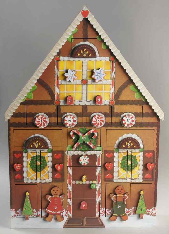 Traditions Advent Calendars Gingerbread House Calendar - Boxed by Byers' Choice Ltd-1
