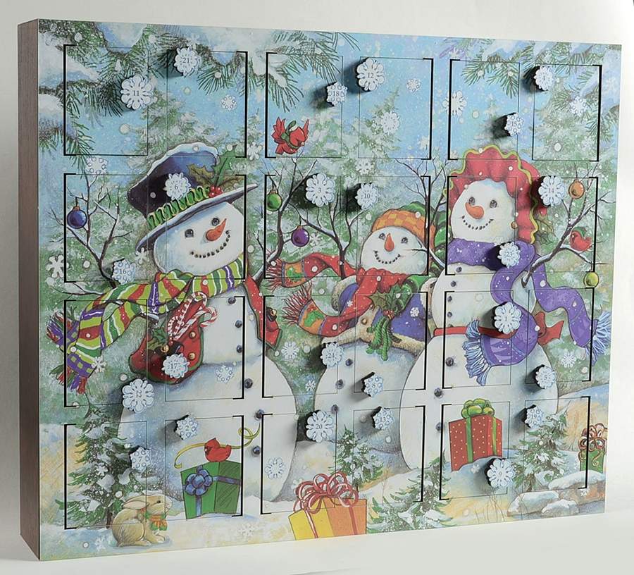 Traditions Advent Calendars Snowman - Boxed by Byers' Choice Ltd-1