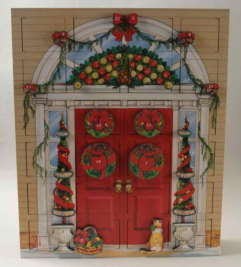 Traditions Advent Calendars Colonial Door Calendar - No Box by Byers' Choice Ltd-1