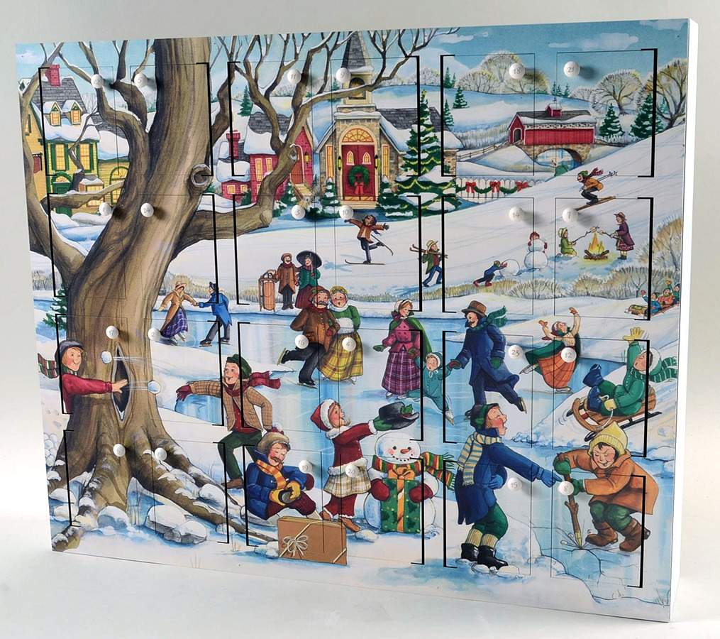 Traditions Advent Calendars Winter Fun - Boxed by Byers' Choice Ltd-1