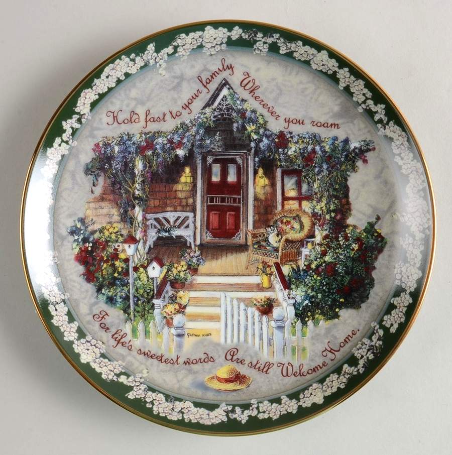 Welcome Home Hold Fast To Your Family - No Box by Bradford Exchange-1