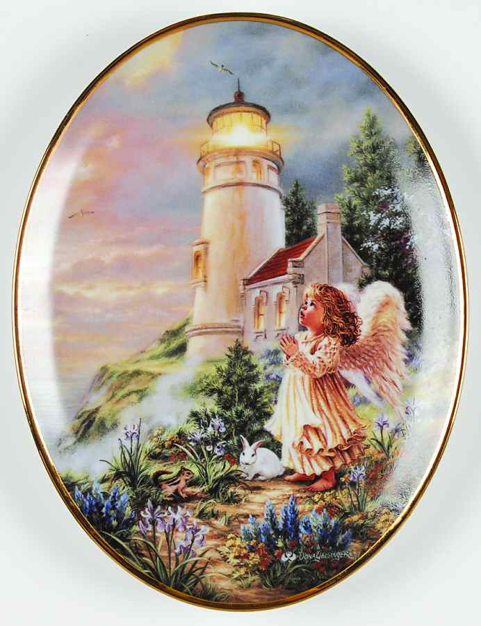 An Angels Light A Little Hope Lights The Way - No Box by Bradford Exchange-1