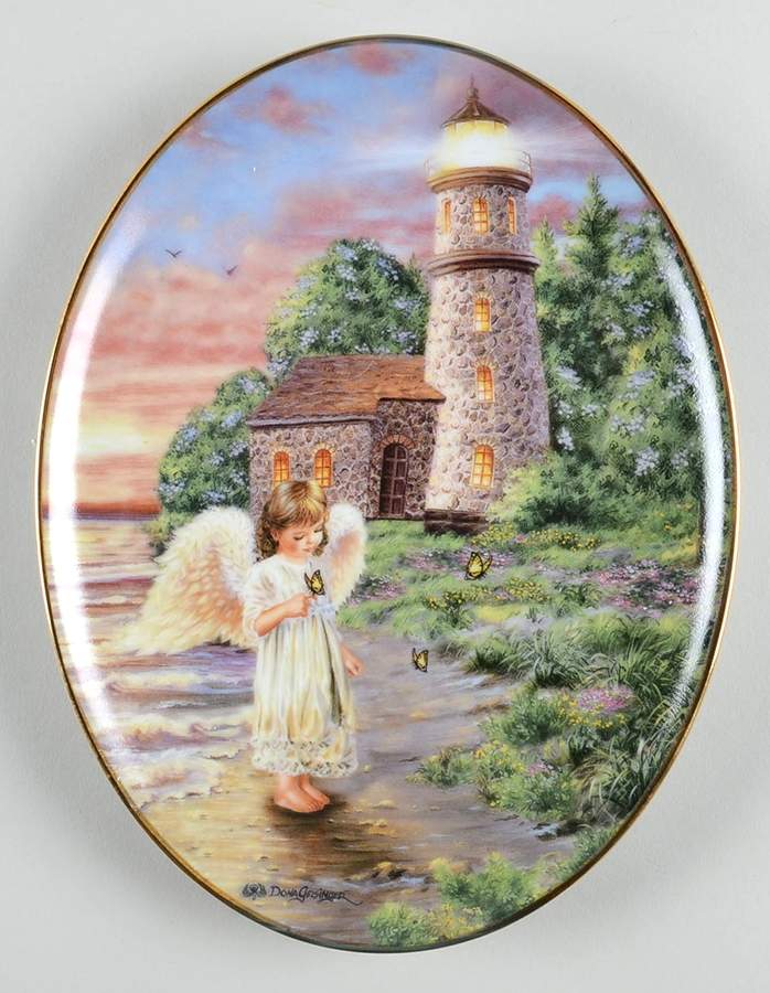 An Angels Light A Little Joy Shines Within - No Box by Bradford Exchange-1