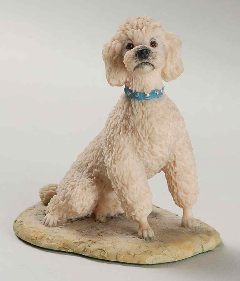 Border Fine Arts Figurines Miniature Poodle-White ;World Of Dogs - No Box by Border Fine Arts-1