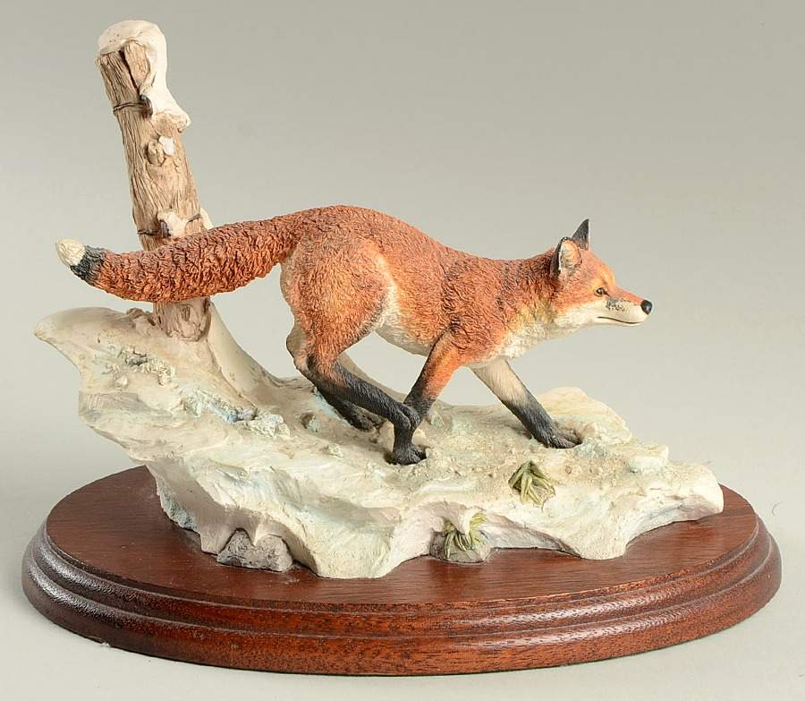 Border Fine Arts Figurines Snowy Trail-Fox - No Box by Border Fine Arts-1
