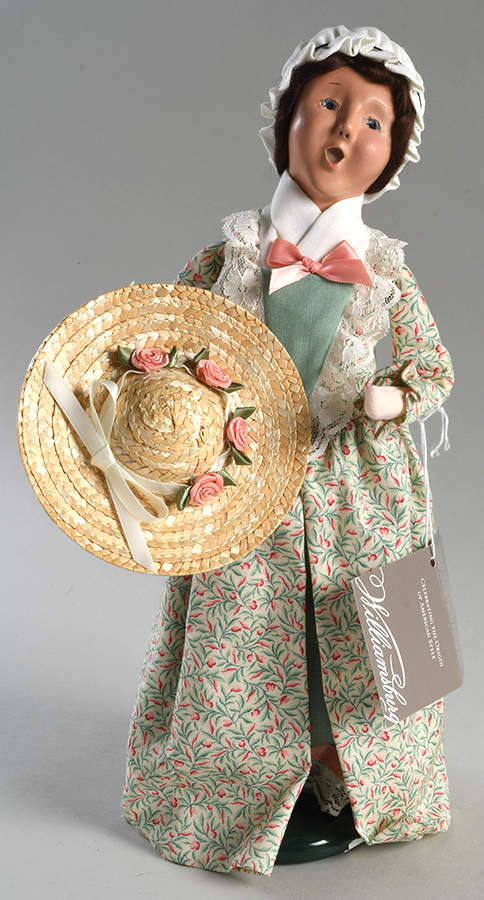 Williamsburg Woman Milliner W/Hat - No Box by Byers' Choice Ltd-1