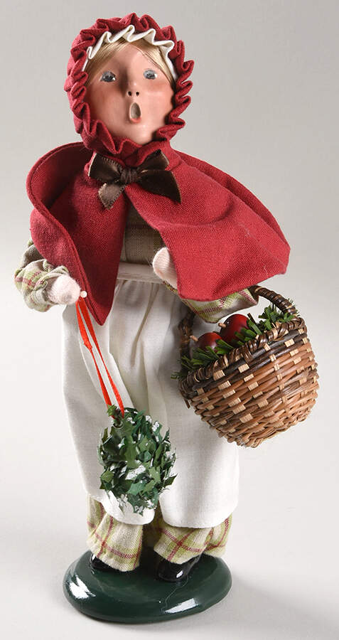 Williamsburg Colonial Girl-Shopping Family - No Box by Byers' Choice Ltd-1