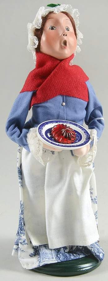Williamsburg Colonial Girl With Cranberry Mold  - No Box by Byers' Choice Ltd-1