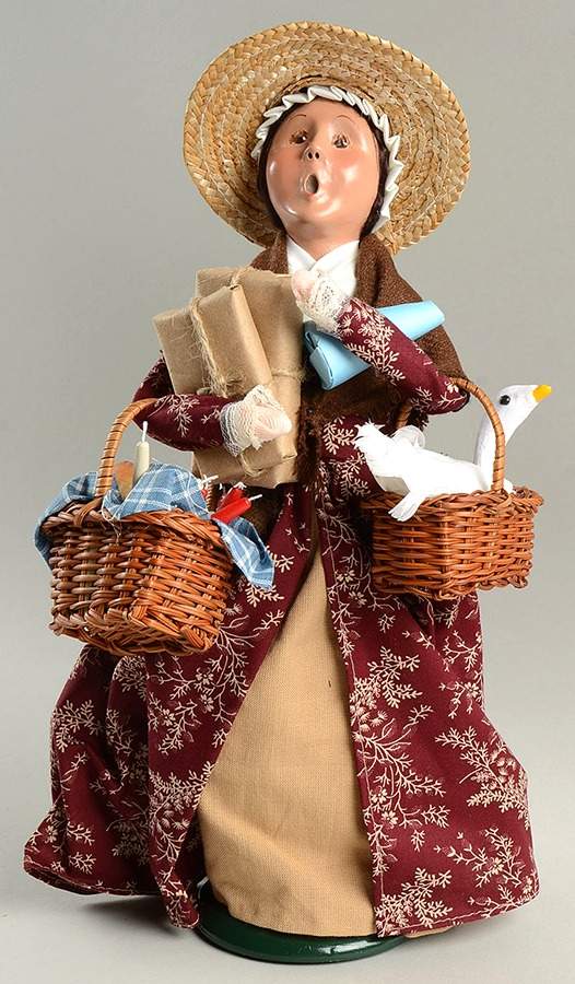 Williamsburg Colonial Shopping Woman - No Box by Byers' Choice Ltd-1