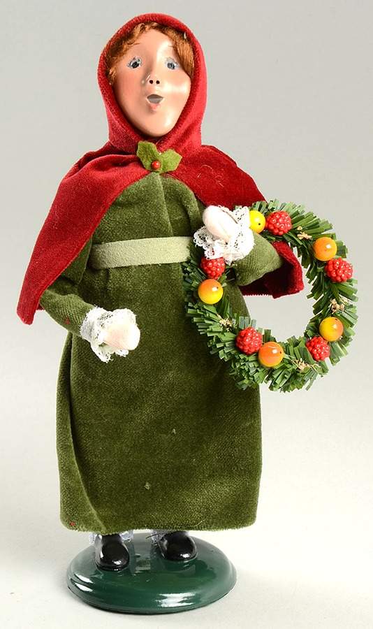 Williamsburg Girl With Wreath - No Box by Byers' Choice Ltd-1