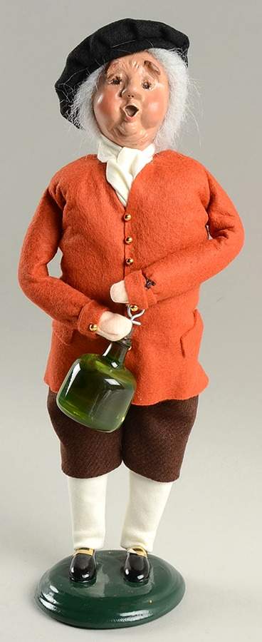 Williamsburg Tavern Grandfather With Wine Jug - No Box by Byers' Choice Ltd-1