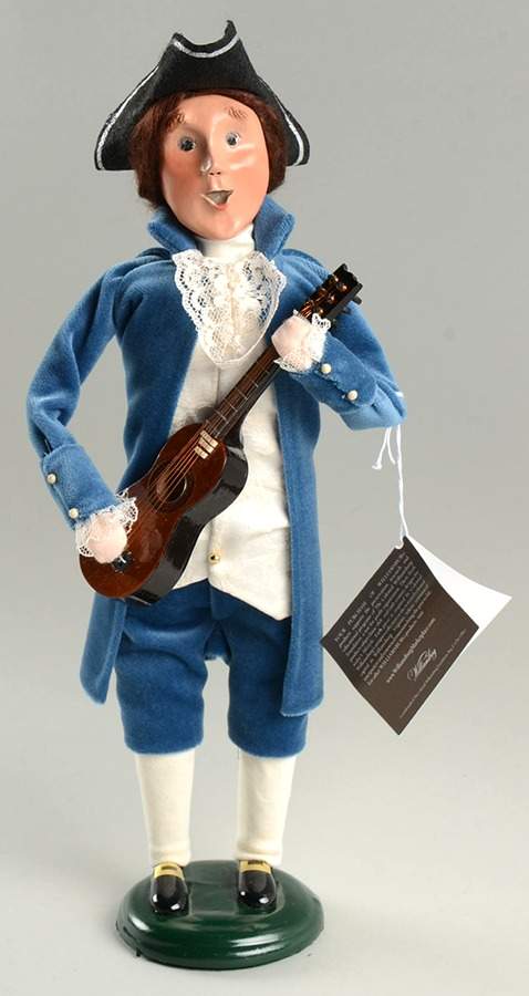 Williamsburg Man Serenading-Guitar - No Box by Byers' Choice Ltd-1