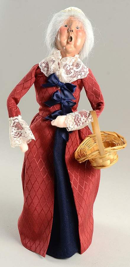Williamsburg Colonial Grandmother-Red Dress - No Box by Byers' Choice Ltd-1