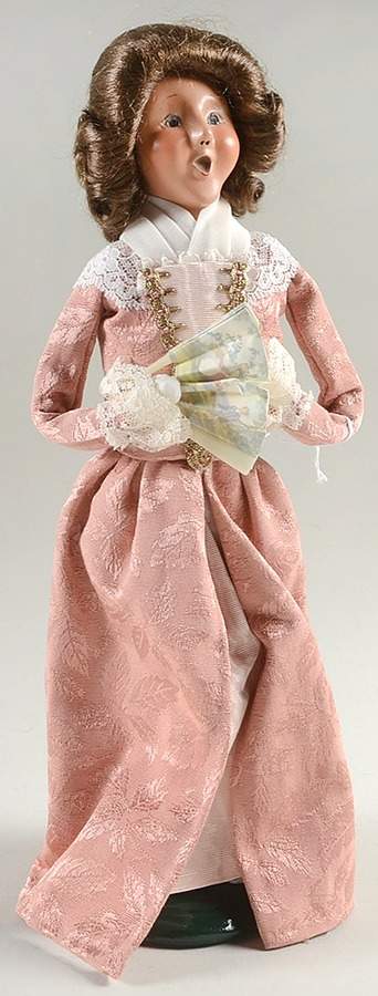 Williamsburg Grand Illumination Woman With Fan - No Box by Byers' Choice Ltd-1