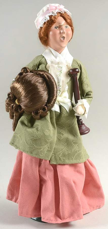 Williamsburg Wig Maker With Wig And Stand - No Box by Byers' Choice Ltd-1