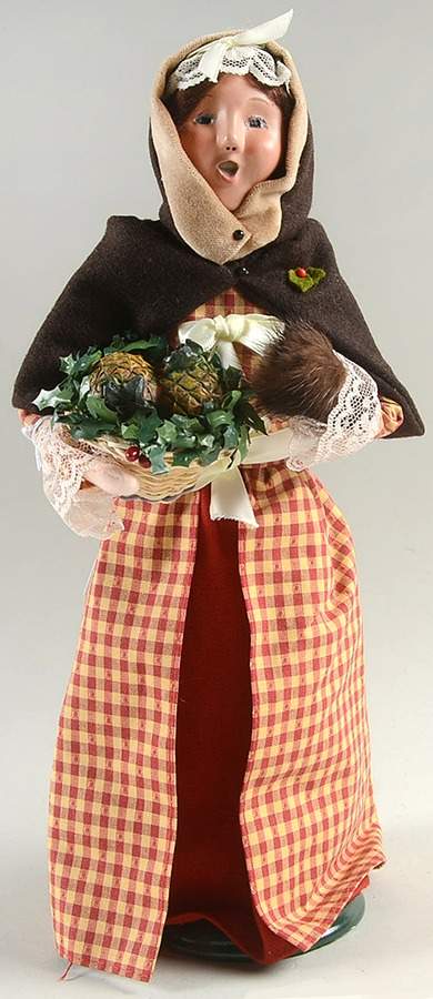 Williamsburg Woman With Basket Of Pineapples - No Box by Byers' Choice Ltd-1