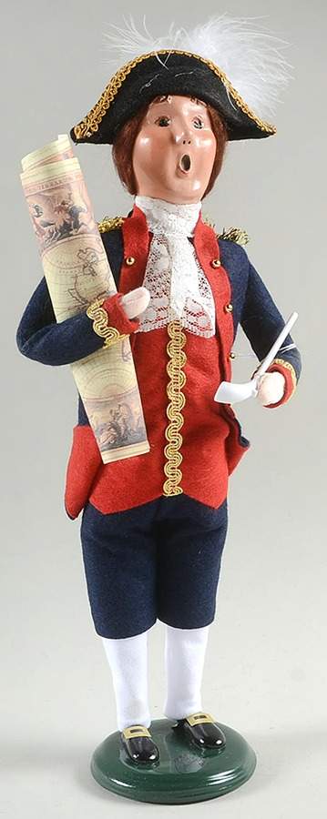 Williamsburg Sea Captain-Man With Map And Pipe - No Box by Byers' Choice Ltd-1