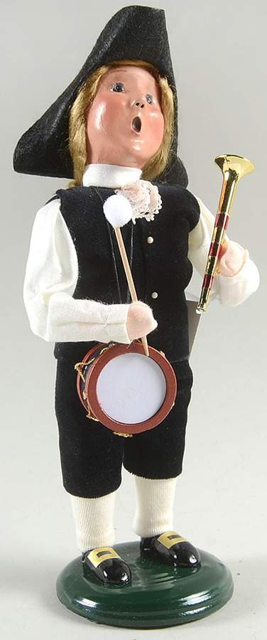 Williamsburg Colonial Drummer Boy With Horn - No Box by Byers' Choice Ltd-1