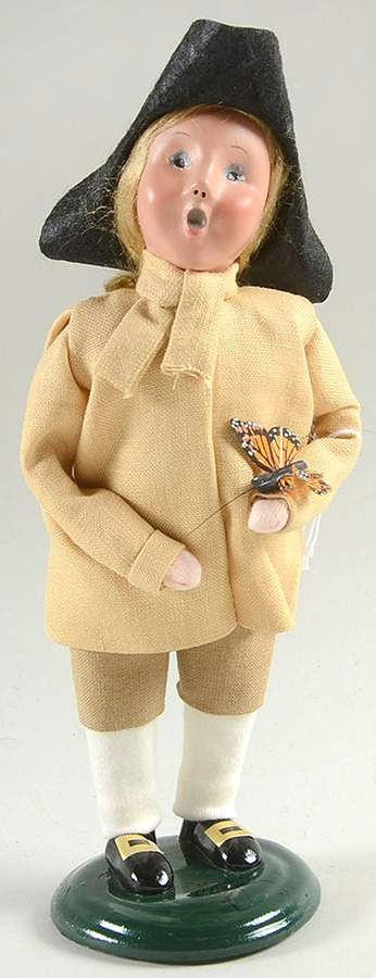 Williamsburg Spring Boy-With Butterfly - No Box by Byers' Choice Ltd-1