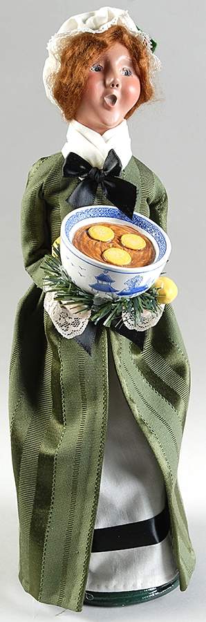 Williamsburg Woman With Wassail Bowl  - No Box by Byers' Choice Ltd-1