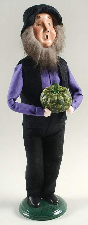 Amish Collection Man With Pumpkin-Purple - No Box by Byers' Choice Ltd-1