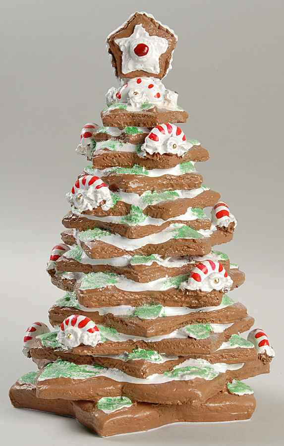 Bakerkins Gingerbread Peppermint Tree - No Box by Byers' Choice Ltd-1
