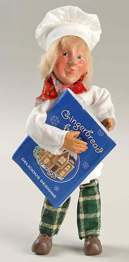 Bakerkins Ginger-Baker With Cook Book - No Box by Byers' Choice Ltd-1