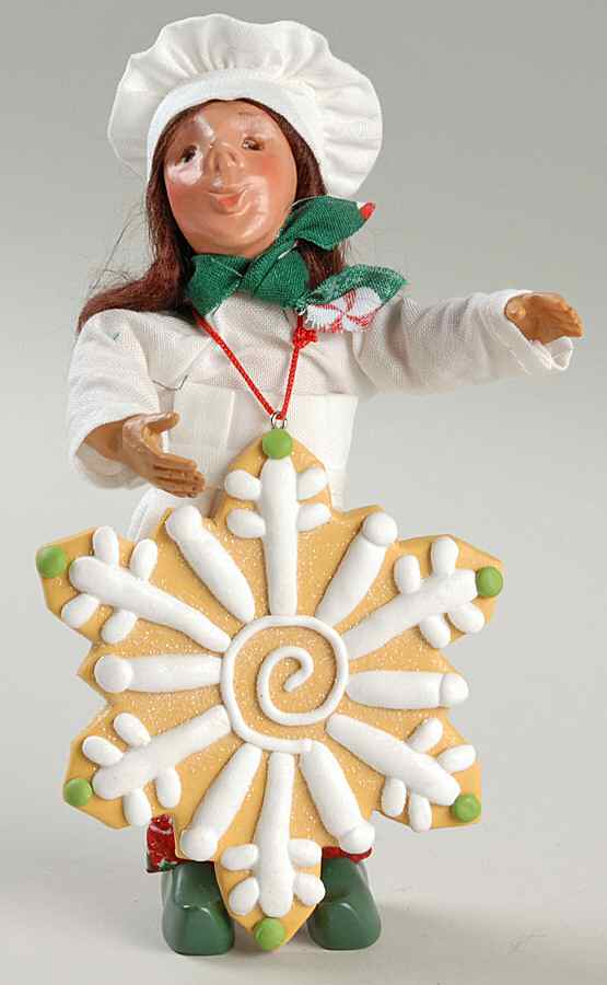 Bakerkins Flake-Baker With Snowflake - No Box by Byers' Choice Ltd-1
