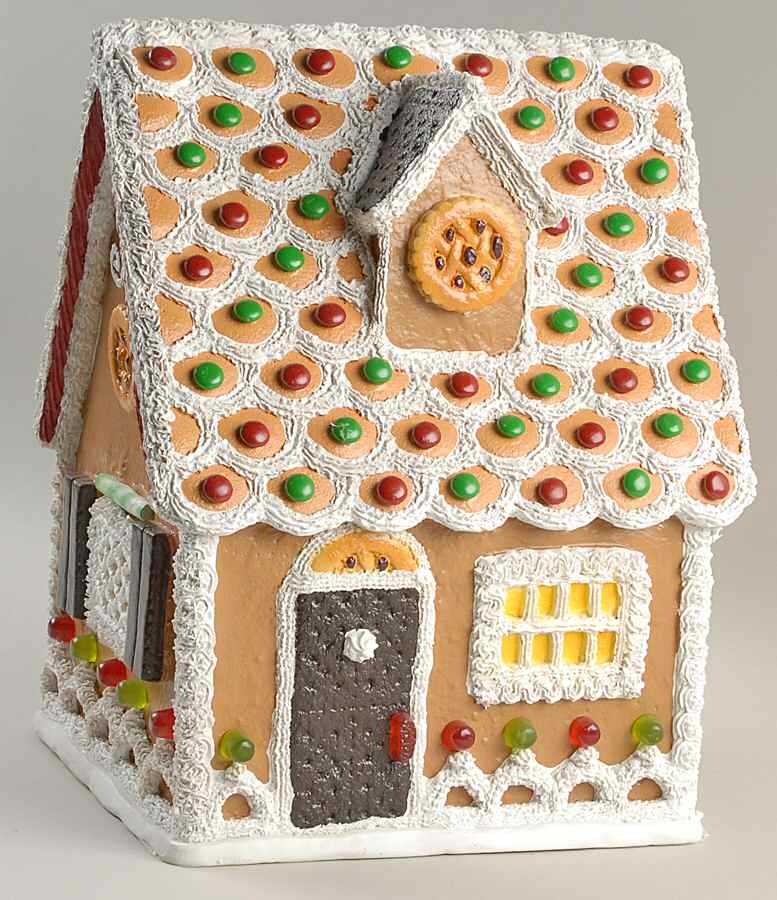 Bakerkins Chocolate Shutter Chalet - No Box by Byers' Choice Ltd-1