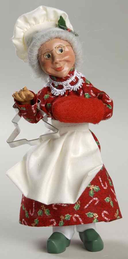 Bakerkins Baking Mrs Claus - No Box by Byers' Choice Ltd-1