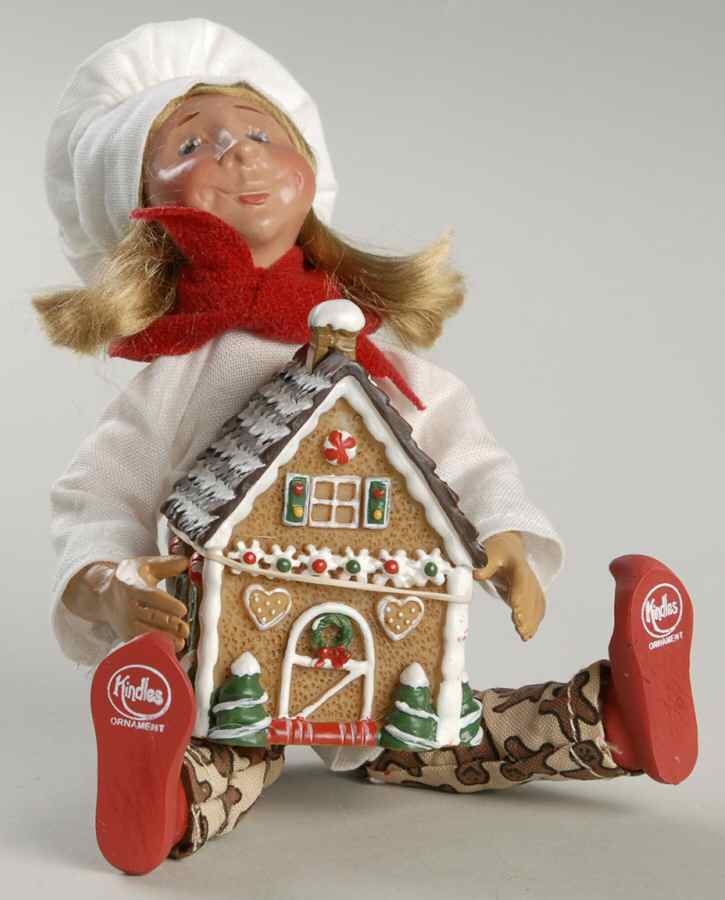 Bakerkins Icing-Baker With Gingerbread House - No Box by Byers' Choice Ltd-1